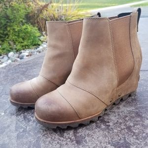 Sorel Lea Wedge Boot Original Style Elk/Curry 8